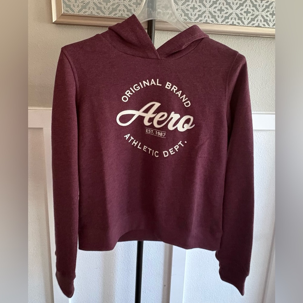 Aéropostale Burgundy Hoodie & Jogger Set Small NWT